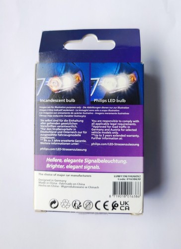 Philips W5W LED Ultinon Pro 6000 mit Straßenzulassung 6000K Neu - Bild 2 von 5