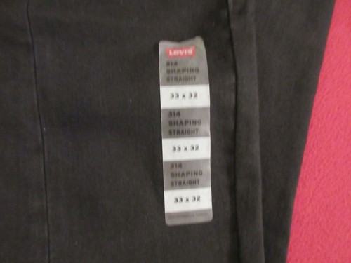 Levis 314 Shaping Straight Jeans Womens 33x32 Black Stretch Mid Rise Denim Pants - Picture 5 of 8