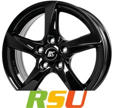4x RC-Design RC30 schwarz lackiert 7.5x18" ET45 LK5 120 ML 72.6 Alufelgen 18 ...