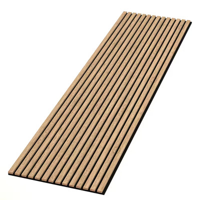 94 In. X 23.6 in X 0.8 In. Acoustic Vinyl Wall Cladding Siding Board in Light Gr