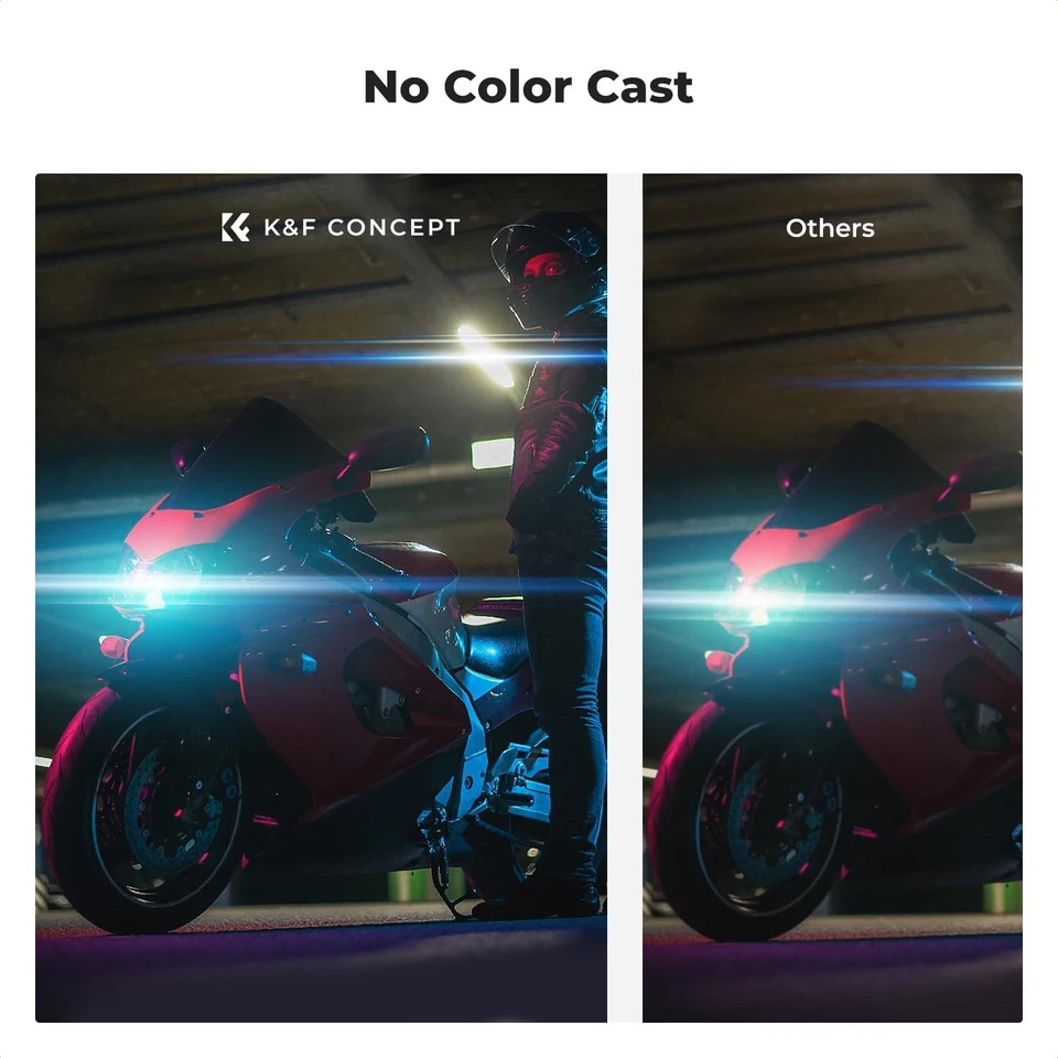 K&F Concept Blue Streak Lens Filter Rotating Circular Anamorphic Special Effect - Image 4 of 4
