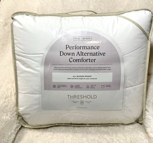 Full/Queen Performance Down Alternative All Season Duvet Comforter Threshold - Picture 3 of 8
