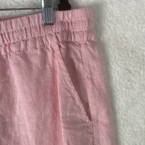 Tommy Bahama Palmbray hoch geschnittene leichte Leinenshorts Large Bikini weiß - Bild 4 von 14