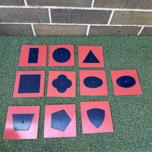 Montessori Professional Quality Metal Insets Set/10 Baby Early Education