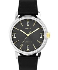 New Timex Marlin Automatic 40mm Leather Strap Watch TW2W33900
