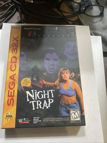 Night Trap (Sega CD 32X, 1994) W/ Manual, 2 Discs Box, & Inserts - Tested 