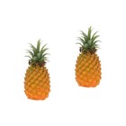  2 Pack Ananas Deko Obst Künstlich Simulationsfrucht Künstliche Früchte