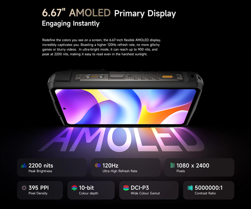 Ulefone Armor 29 Pro Thermal Version 5G AI Rugged Phone 6.67'' 21200mAh 120W NFC - Picture 11 of 17