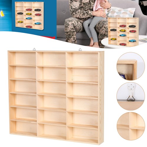 1:32 Spielzeug Modellautos Holz Vitrine Aufbewahrungsschrank für Hot Wheels Matchbox - Bild 1 von 9