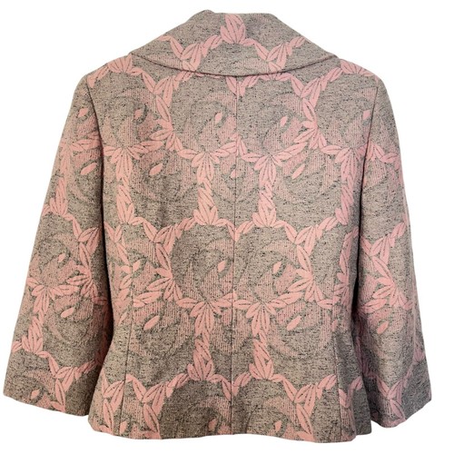 Doncaster Don Caster Damen Seide Wolle Blumen Jacke Blazer gefüttert Vintage Gr. 10 - Bild 14 von 17