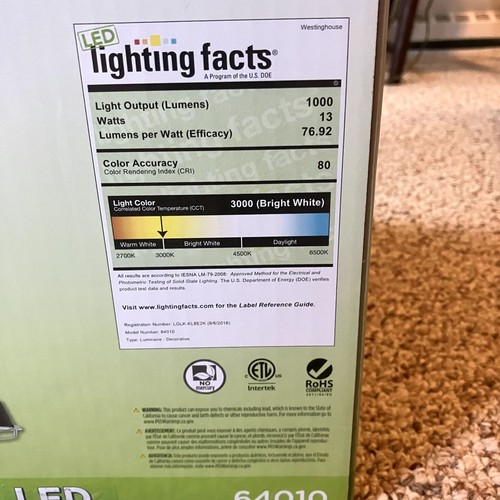 Westinghouse 60 W LED Black Light Pendant Ceiling Hang #64010 Modern Farmhouse - Picture 3 of 7