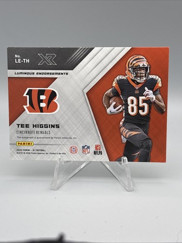 2020 Panini Xr Football Lumindus Endorsements Tee Higgins Auto /99 (RC) - Picture 3 of 3