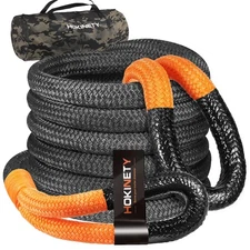 Kinetic Recovery Tow Rope: 1.26" x 30ft 55000LBS Snatch Strap Heavy Duty Offroad