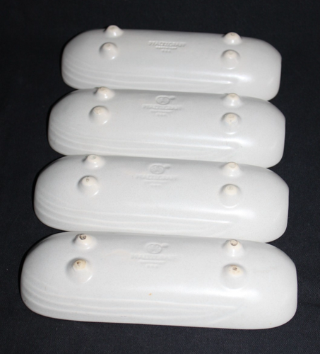Set of 4 NEW Vtg Pfaltzgraff Yorktowne Blue Corn on the Cob Holder Dish Tray USA - Picture 3 of 4