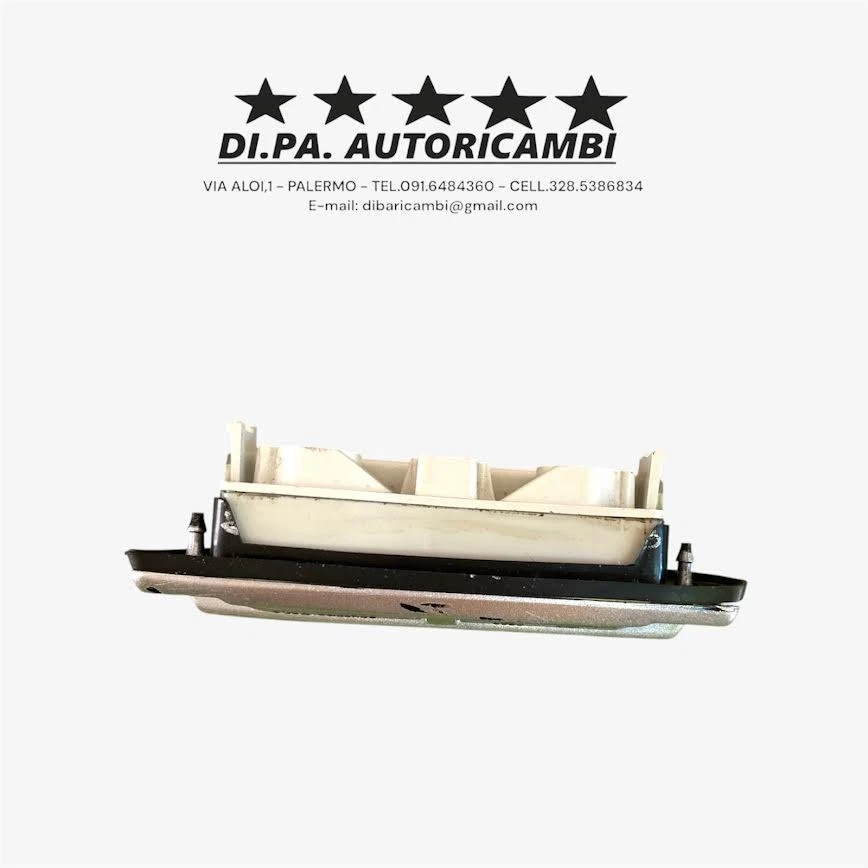 FANALINO LUCE TARGA CROMATO FIAT AUTOBIANCHI A112 FIAT 125-126-127-128-131 - Immagine 2 di 3