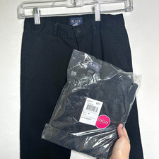 Lot of 2- Children's Place Girls Size 10 Black School Uniform Skinny Chino Pants