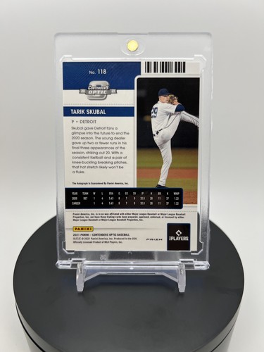2021 Panini Contenders Optic Tarik Skubal Rookie Ticket Auto Tigers Cy Young - Bild 2 von 2