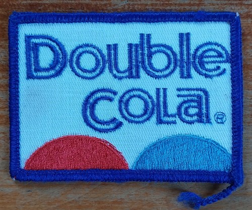 Vintage Double Cola bestickte Uniform Getränk Soda POP zum Aufnähen MÜTZE PATCH - Bild 5 von 7