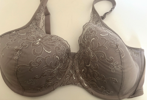 40D PLAYTEX SECRETS BRA 4513 Embroidered Steel Gray SIDE SMOOTHING TruSupport UW - Picture 8 of 16