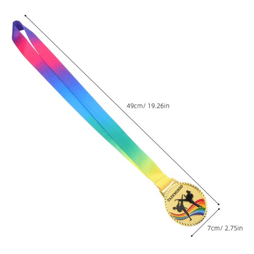 2pcs Taekwondo Champion Medals - Sports Awards Gold Contest Trophy For Martial - Picture 7 of 12