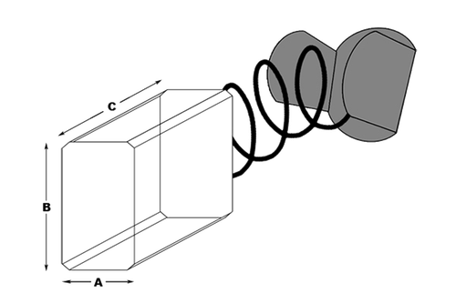 2 x escobillas de carbón para Bosch lijadora orbital GEX 150ACE 5 x 8 x 17,5 mm - Bild 2 von 2