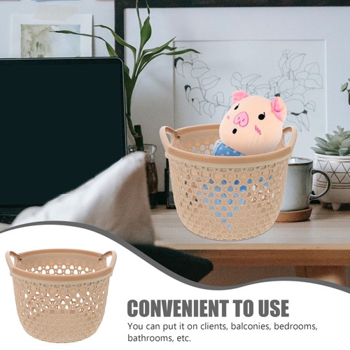 Juego de 2 Cestas de Almacenamiento Impermeable Compras Pequeños Contenedores Artículos para el Hogar - Imagen 7 de 12