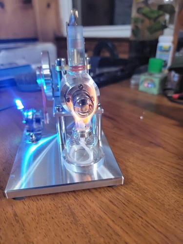 Juguete educativo de desarrollo de imaginación modelo motor Stirling aire caliente hágalo usted mismo - Imagen 5 de 13