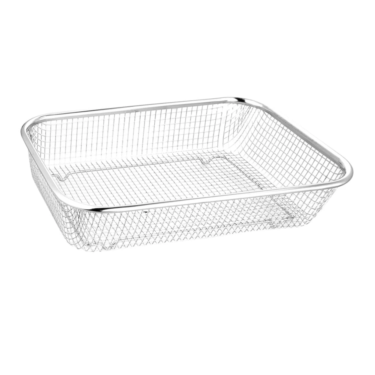 Stainless Steel Drain Basket 13.4x9.8 Inch Kitchen Fruit Vegetable Strainer