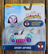 Marvel Spidey  His Amazing Friends Amazing Metals Diecast Vehicle Ghost Spider