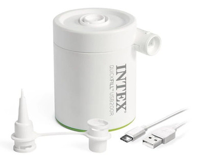 INTEX 66637E USB Rechargeable Air Pump Inflates and Deflates *New Sealed Box*