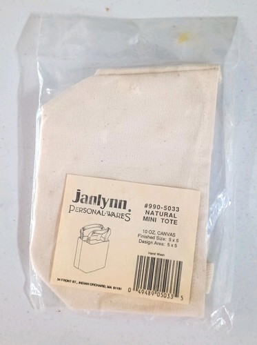 Janlynn #990-5033 Natural Mini Tote NOS - Picture 1 of 3