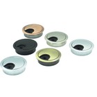  6pcs Cable Management Grommet: Zinc Alloy 60mm Desk Hole Cover Organize Wires &