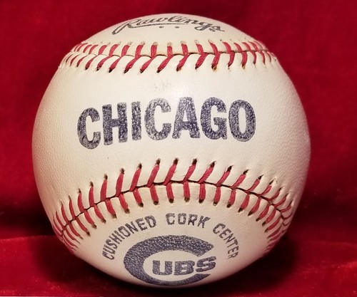 1975 ERNIE BANKS Signed Inscribed BALL hof vtg Auto CHICAGO CUBS TEAM Baseball - Picture 3 of 6