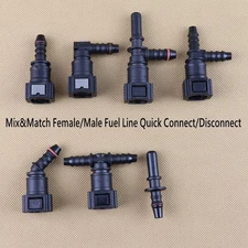Automotive Fuel Line Quick Release Connector Nylon Hose Barb Fitting Motorcycle