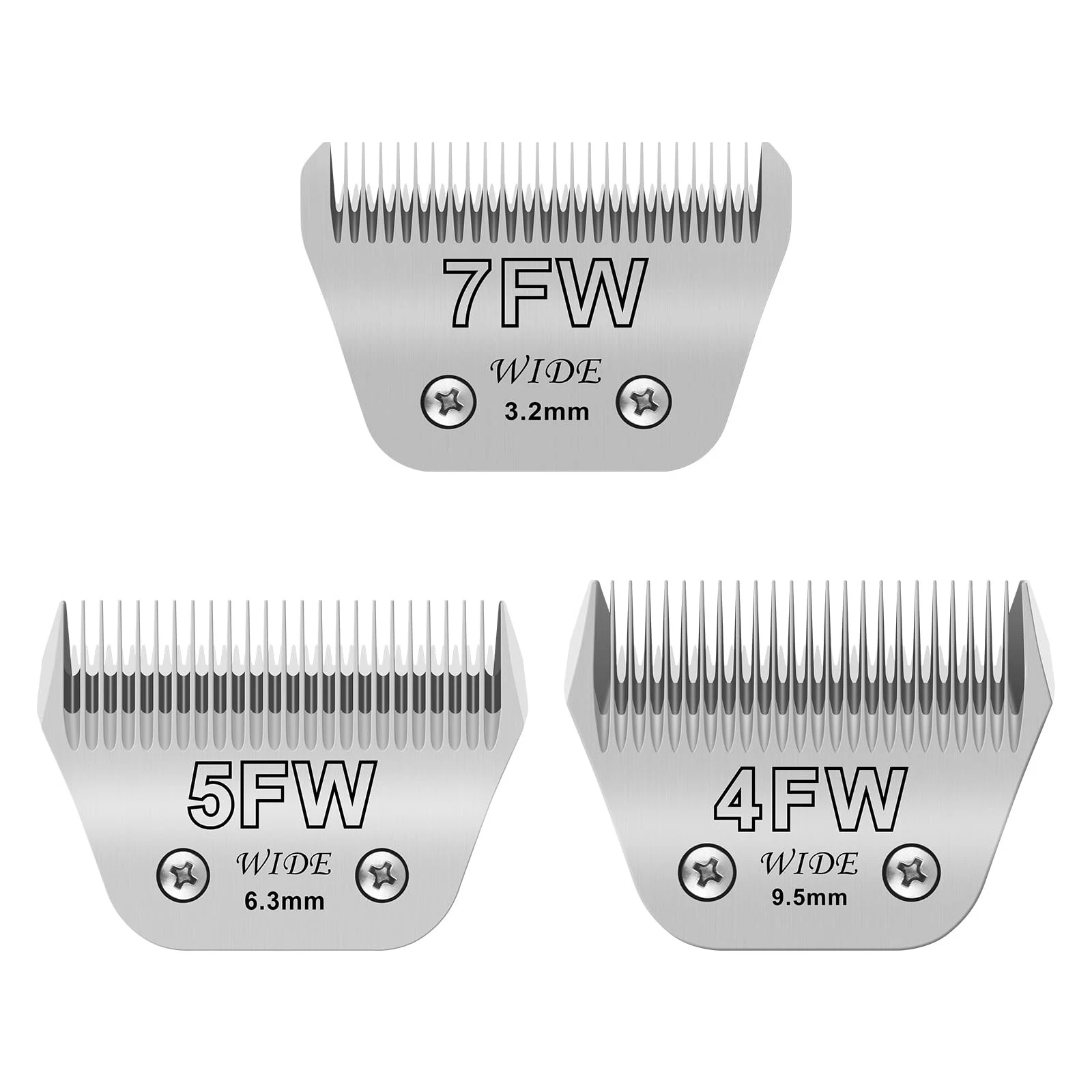 3Pack Dog Grooming Wide Blade,Detachable Pet Dog Grooming Blades,Compatible w...