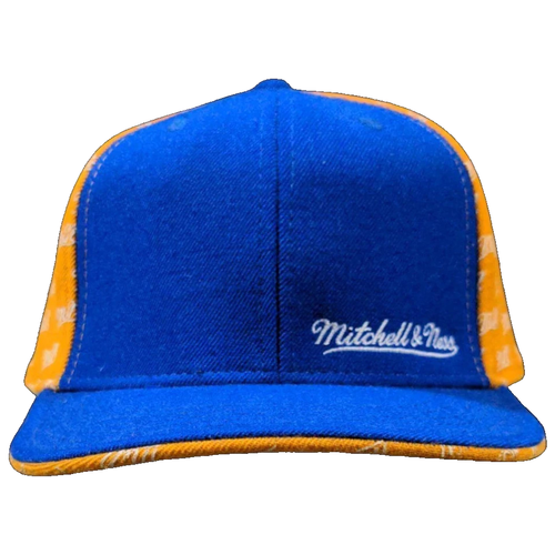 Mitchell & Ness Nostalgia Co. Cap Blue and Gold Fitted Hat Size 7 3/4 - Picture 2 of 4