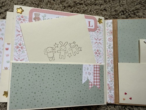 Scrapbook Handmade Baby Girl Echo Park Mini Album 6x6 - Picture 21 of 24