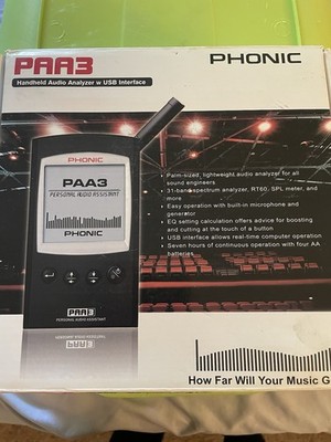 PHONIC フォニック PAA3 ハンディ オーディオアナライザー 希少 Phonic PAA3 Handheld 31 Band Spectrum Personal Audio