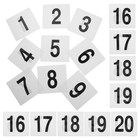  25 Pcs Wedding Table Number Holders Numbers for Party Tables Birthday Sign