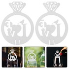 50 Stück Weinglas-Anhänger für Hochzeiten – Getränkekennzeichnungen,