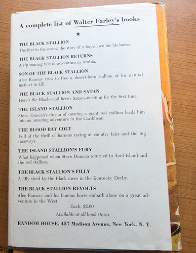 Black Stallion Revolts 1953 3rd p VTG Walter Farley HORSE HCDJ Eldridge Cowboys - Picture 3 of 8