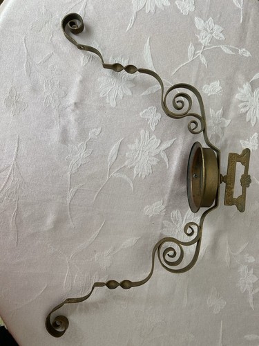 Antiker hängender Petroleum Öl Behälter Schale Lampenhalter Leuchte Teile - Bild 1 von 9