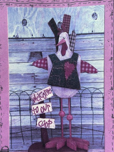 Holzarbeit Muster "Henny Penny" von Tattered Treasures