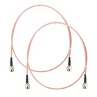 Antenna Extension Cable, 2ft SMA Male Inner Hole to Male Inner Hole(2Pcs)