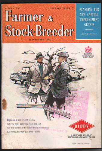 Zeitschriftenprospekt 2. Juli 1957 "Bauer & Viehzüchter"