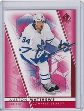 2022-23 Upper Deck SP Authentic Red #34 Auston Matthews - Toronto Maple Leafs