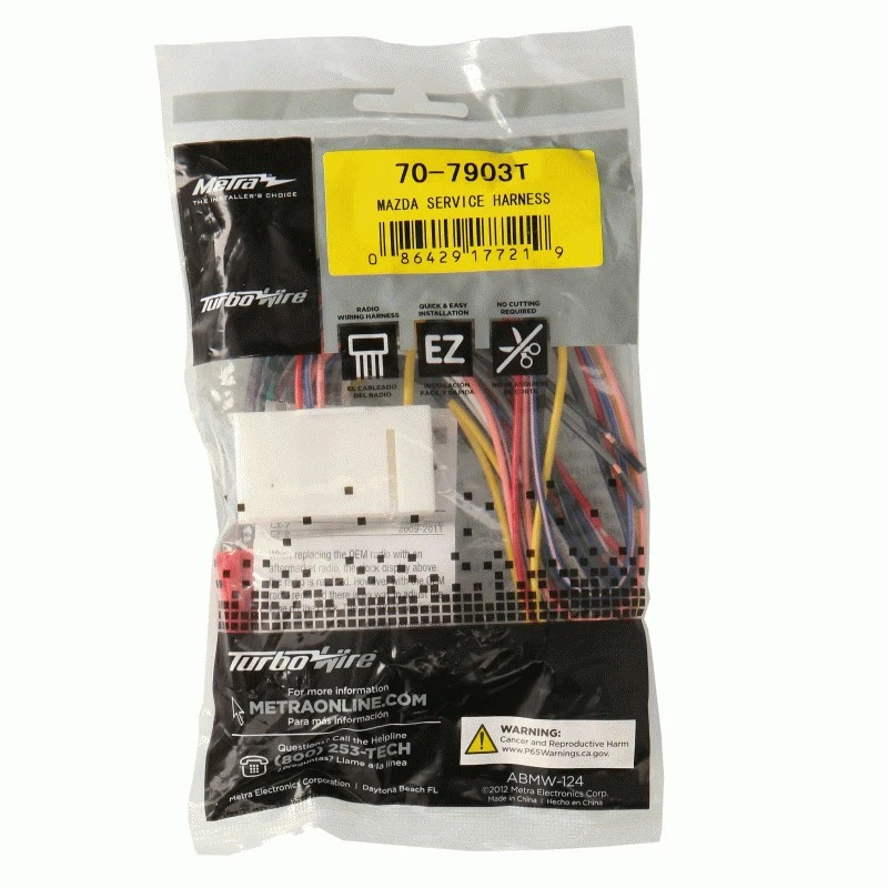 Arnés de cableado Mazda CX-9 CX-7 RX-8 2007-2015 Metra 70-7903T Foto 4 de 4