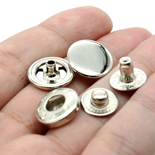 12 Set Leather Snap Fasteners Kit, 15mm Metal Snap Buttons Kit Press Studs wi... - 第 6/8 張圖片