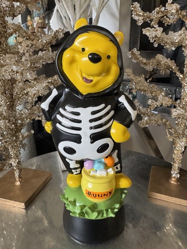 Disney Winnie The Pooh Skeleton Costume 12" Figurine Halloween Hunny - Picture 8 of 8