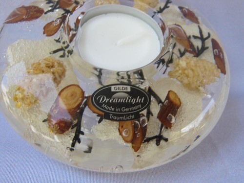 Elegant Dreamlight Tealight Holder Germany Handmade Blown Glass 033 - Picture 4 of 12